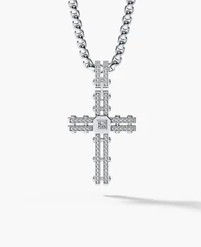 LA PAZ Cross Pendant in Gold with 0.20ct Diamonds