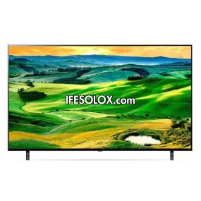 LG 55 inch QNED80 Series, Quantum Dot and NanoCell AI Thinq Smart 4K TV   2 Years Warranty - Brand New