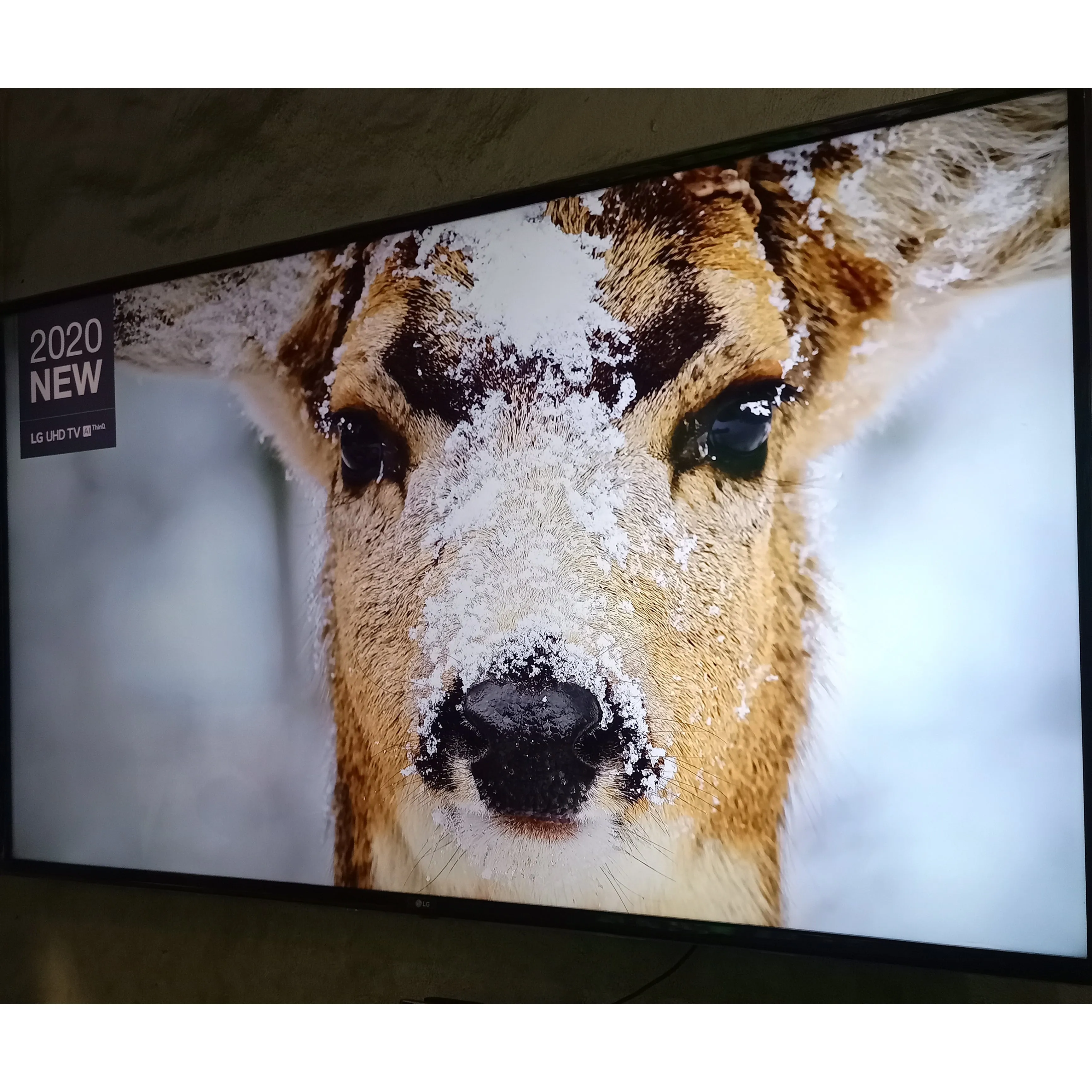 LG 60 Inch 60UN69 webOS ThinQ AI 4K UHD HDR IPS Smart TV (Apple AirPlay) - Foreign Used