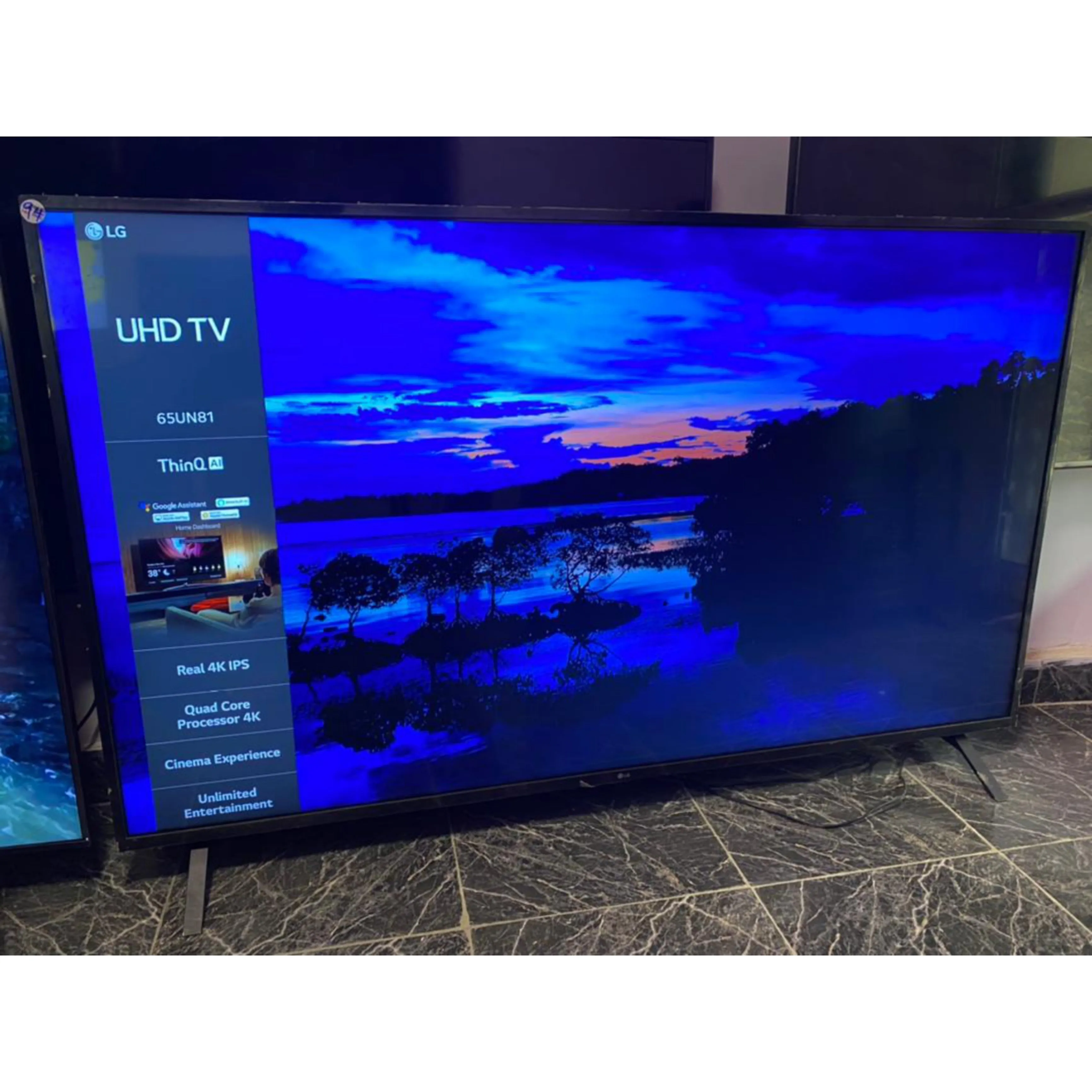 LG 65 Inch 65UN7100 Thinq AI webOS 6.5 Smart 4K UHD Active HDR TV with Bluetooth, Miracast, AirPlay 2 - UK Used