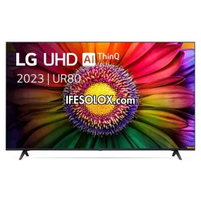 LG 75 Inch UR80 Series AI Thinq webOS 4K UHD Smart TV with Active HDR   2 Years Warranty - Brand New