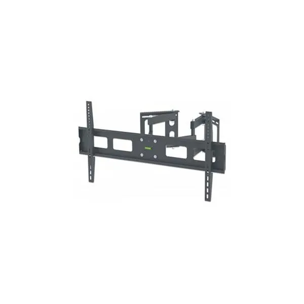 Manhattan 461214 Universal Full Motion Flat-Panel TV Corner Wall Mount (37" to 63", Black)
