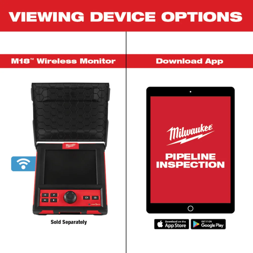 Milwaukee 3972-22 M18 100' Flexible Modular Pipeline Inspection System