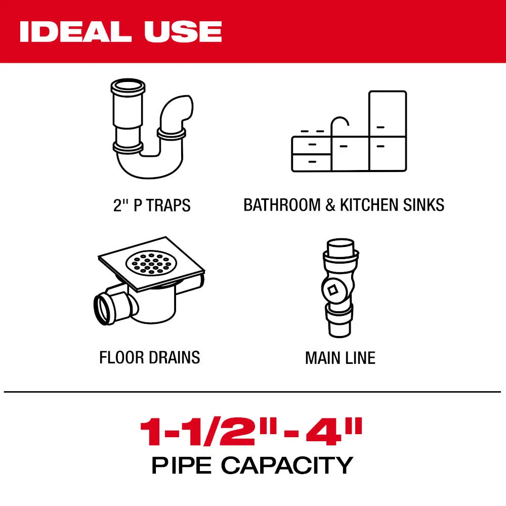 Milwaukee 3972-22 M18 100' Flexible Modular Pipeline Inspection System