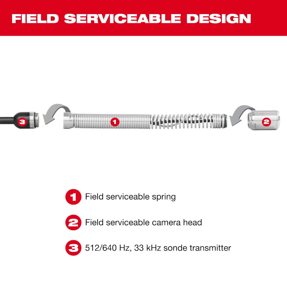 Milwaukee 3974-22 M18 200' Stiff Modular Pipeline Inspection System