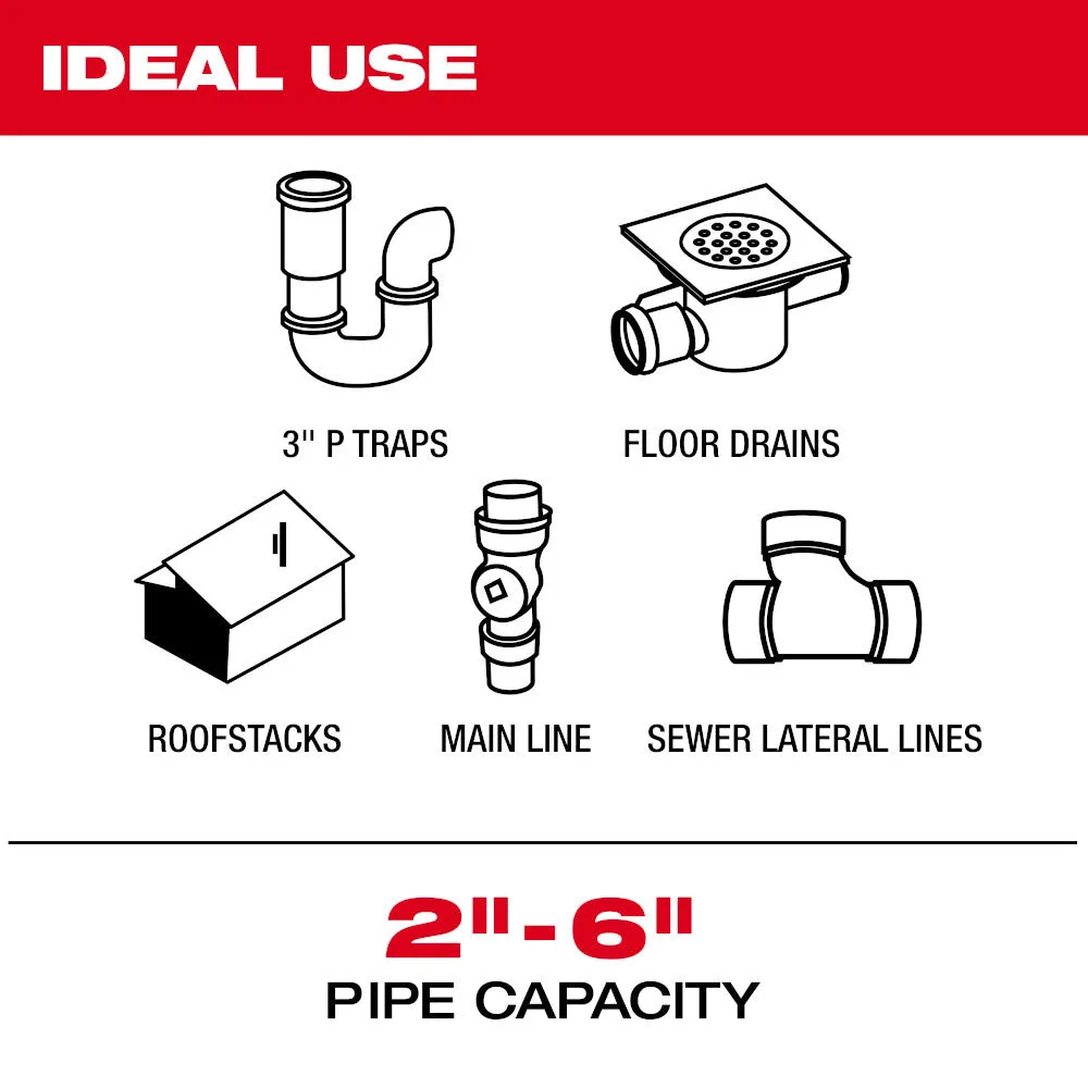 Milwaukee 3975-22 M18 200' Mid-Stiff Modular Pipeline Inspection System