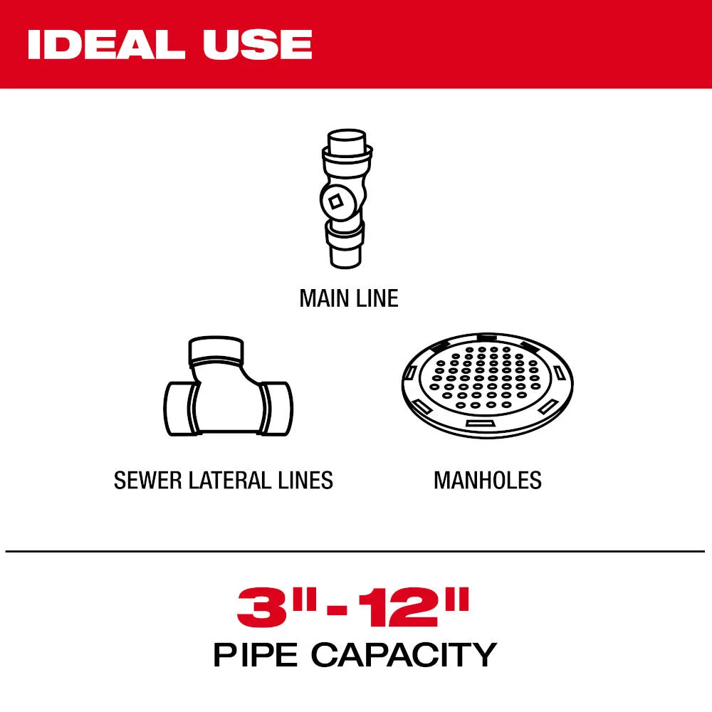 Milwaukee 3976-22 M18 325' Stiff Modular Pipeline Inspection System