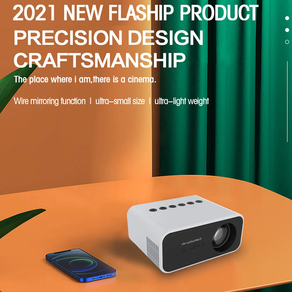 Mini Projector |100 Lumens/ Screen Size upto 80 inch| Native Res 360x240P| Home Theater Portable Projector for Kids/Small Room