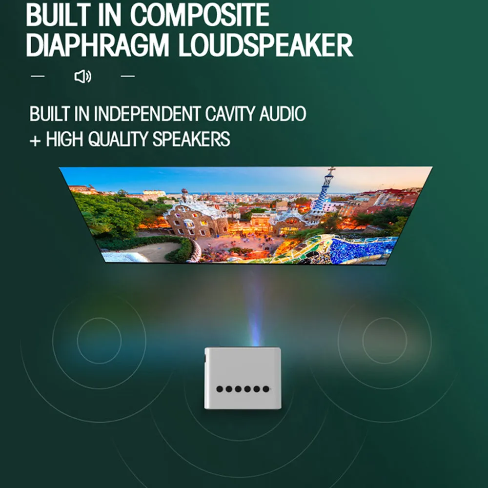 Mini Projector |100 Lumens/ Screen Size upto 80 inch| Native Res 360x240P| Home Theater Portable Projector for Kids/Small Room