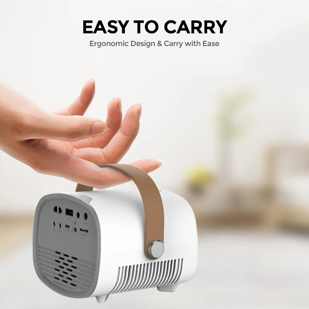 Mini Projector |2500 Lumens/Screen Size upto 100 inch|Native Res 800x480P| Home Theater Portable Projectors
