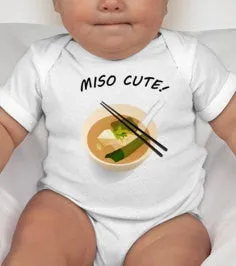 MISO CUTE - miso - miso cute baby tee - miso cute shirt - miso cute baby - cute baby gifts - newborn baby - baby gifts - unisex baby gifts