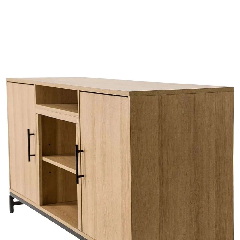 Modern Ember Rochester 56-in White Oak Media Console