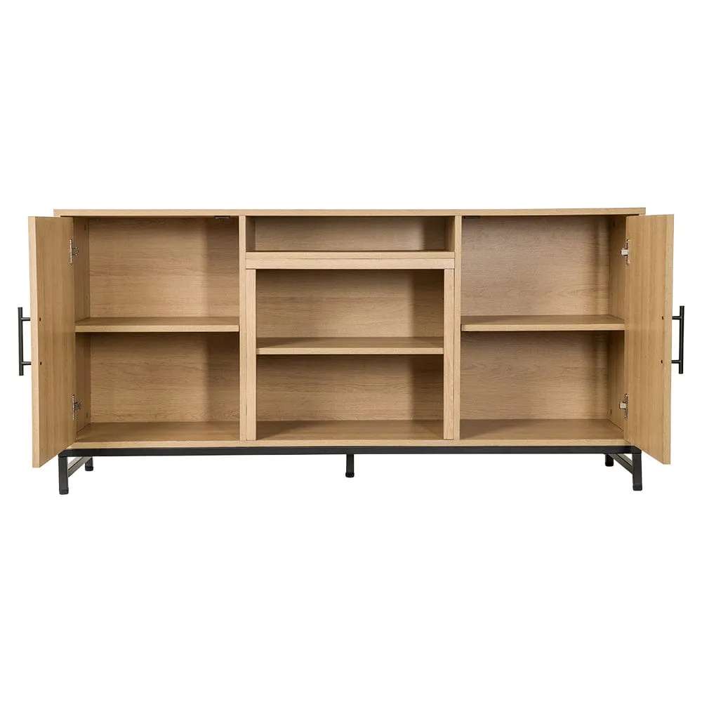 Modern Ember Rochester 56-in White Oak Media Console