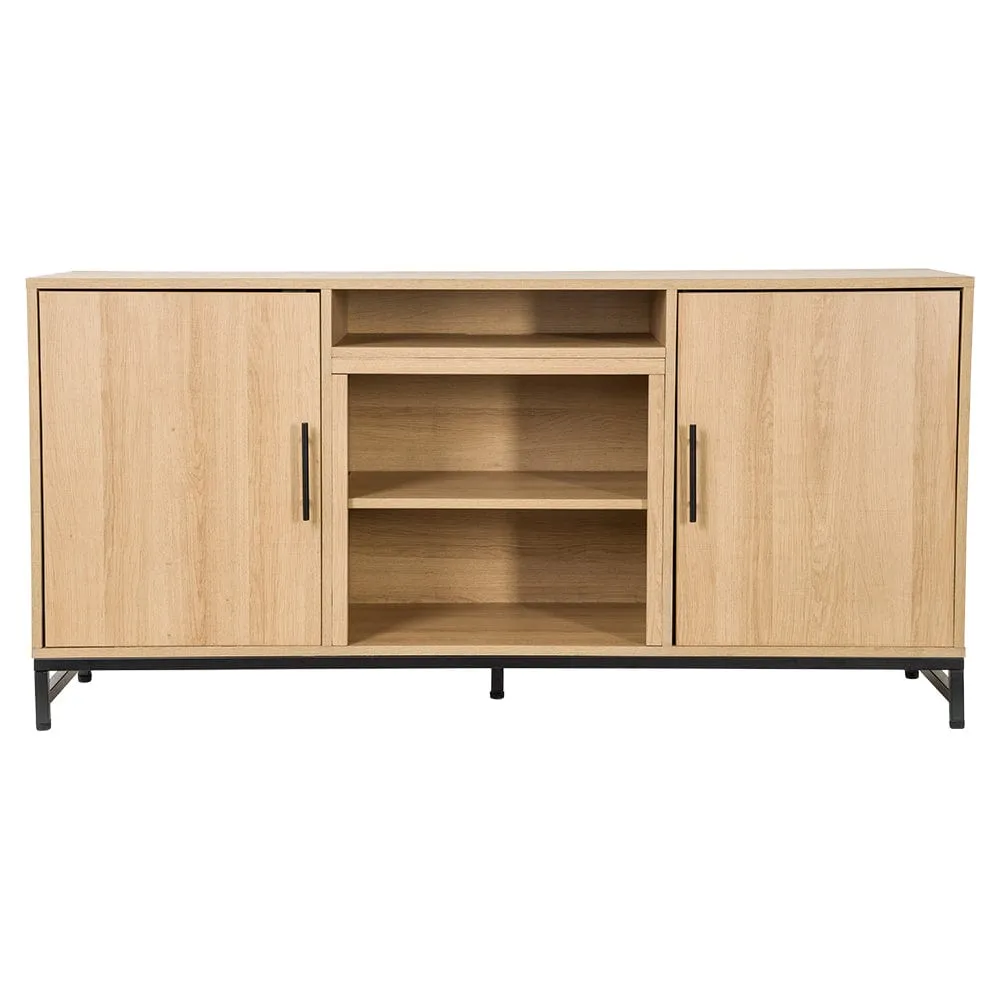 Modern Ember Rochester 56-in White Oak Media Console