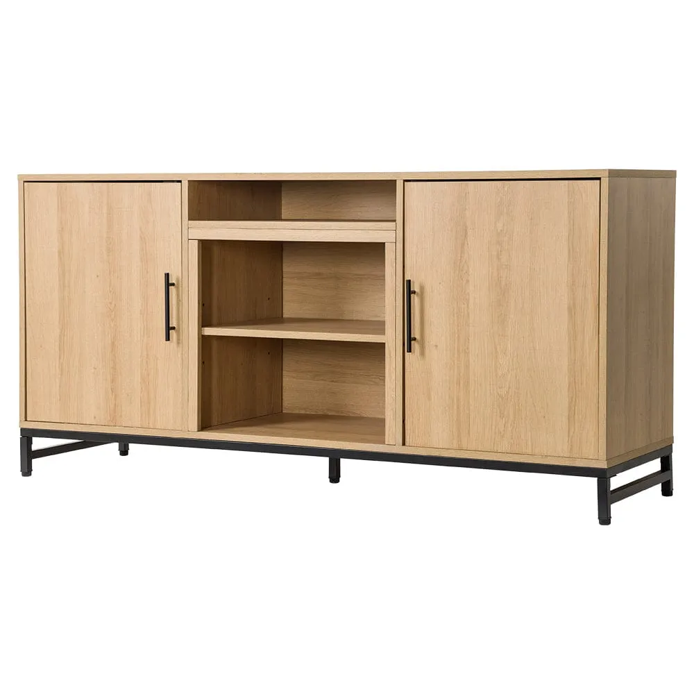 Modern Ember Rochester 56-in White Oak Media Console