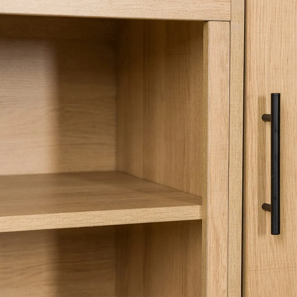 Modern Ember Rochester 56-in White Oak Media Console