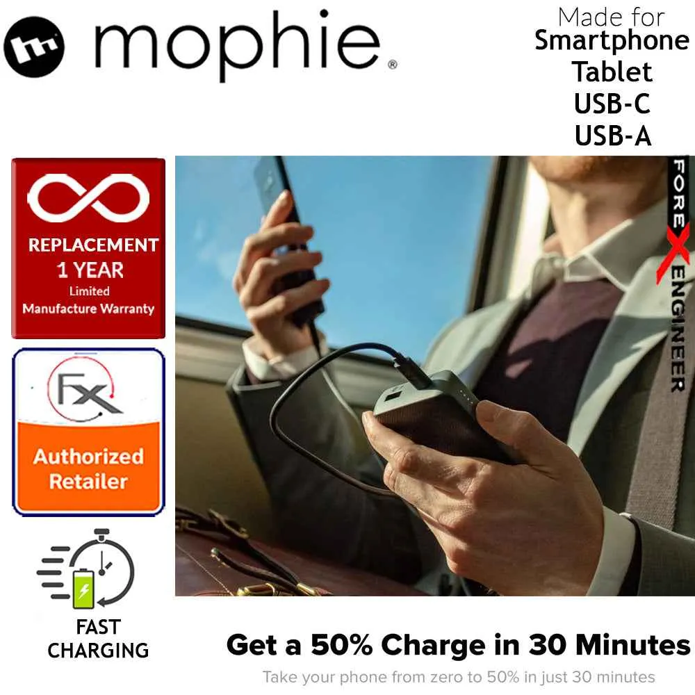 Mophie Powerstation PD XL 10,050mAh - PD 18W Fast Charge Up to 2.5 Times Faster Than a Standard Charger