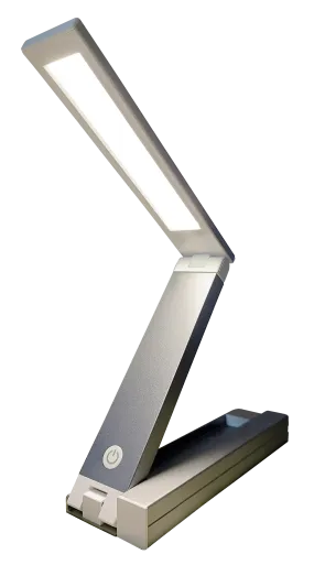 Native Lighting - ZigZag Lamp in Matt Grey Chrome (folds flat, rechargeable with 3 brightness settings)