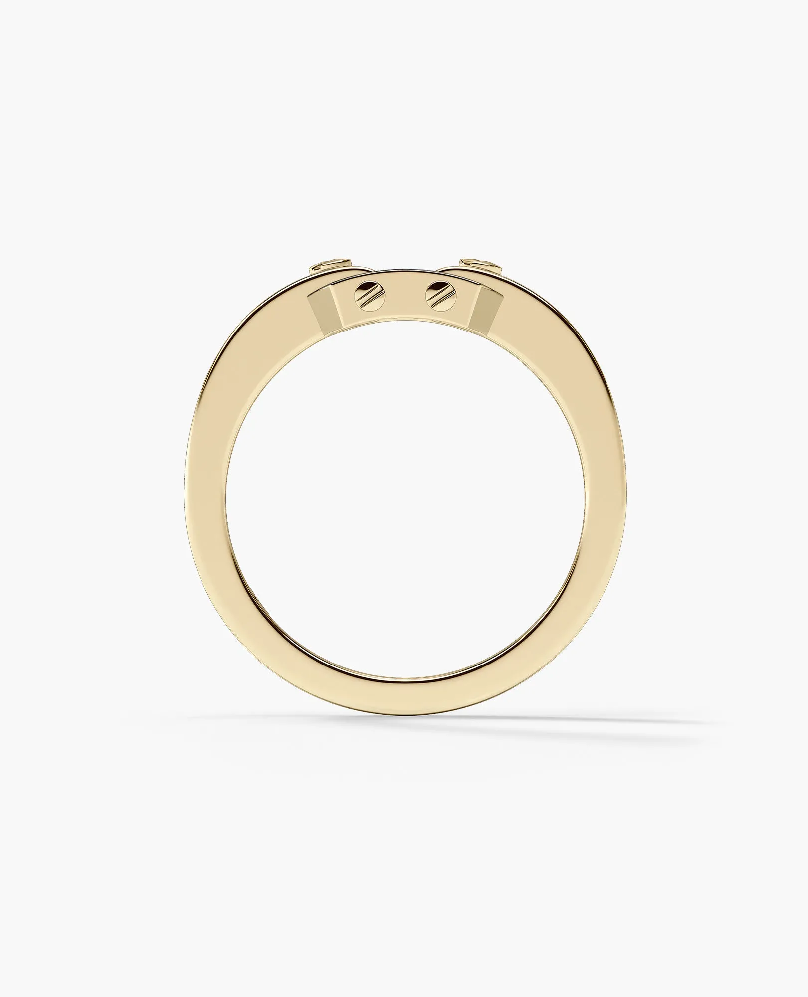 NORTHSTAR MINI Gold Ring with 0.15ct Black Diamonds