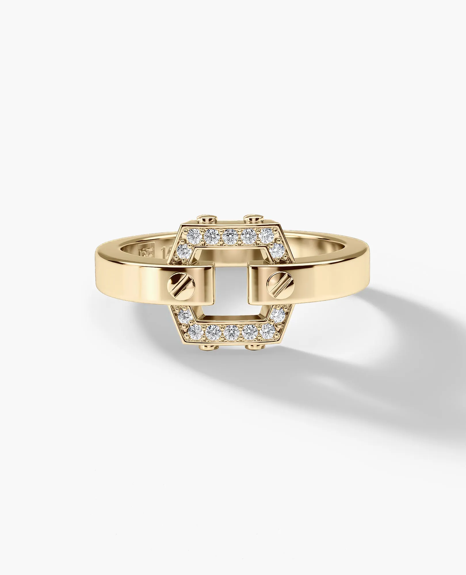 NORTHSTAR MINI Gold Ring with 0.15ct Diamonds
