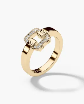 NORTHSTAR MINI Gold Ring with 0.15ct Diamonds