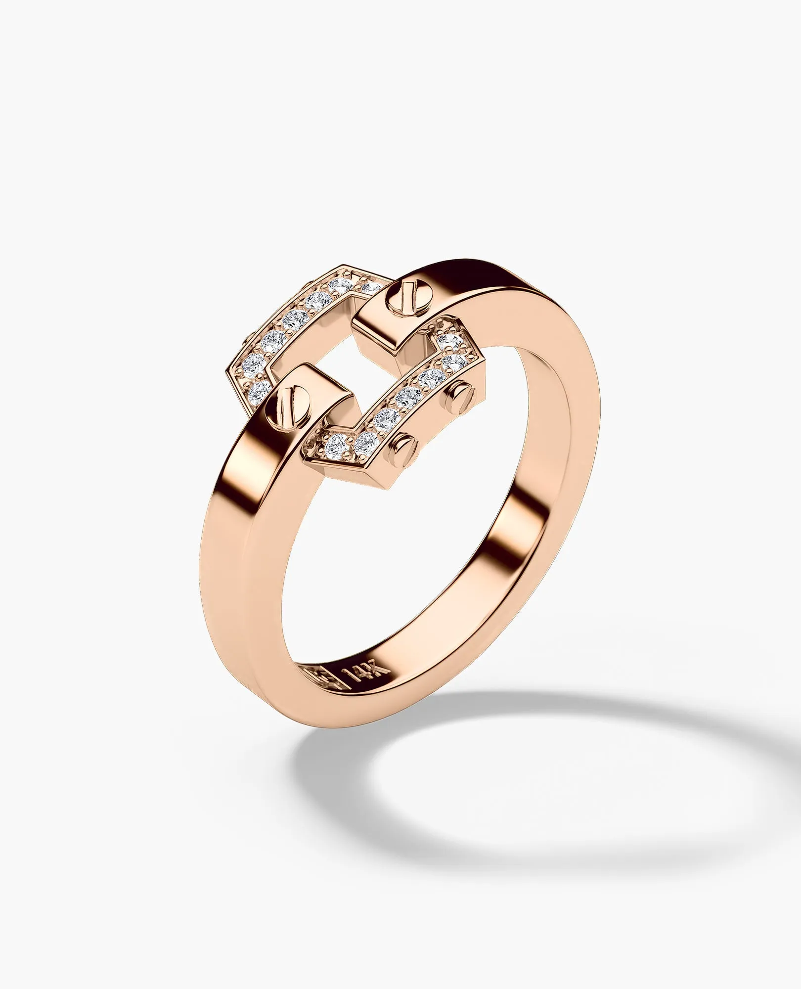 NORTHSTAR MINI Gold Ring with 0.15ct Diamonds