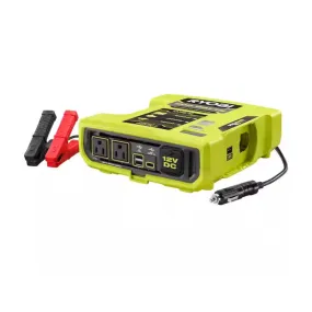 ONE  18V 800-Watt Max 12V Automotive Power Inverter with Dual USB Ports - Factory Reconditioned