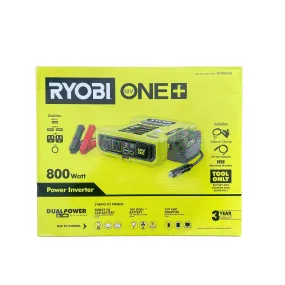 ONE  18V 800-Watt Max 12V Automotive Power Inverter with Dual USB Ports