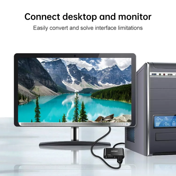 Onten 5138HV 1080P VGA to HDMI   VGA Adapter with Audio