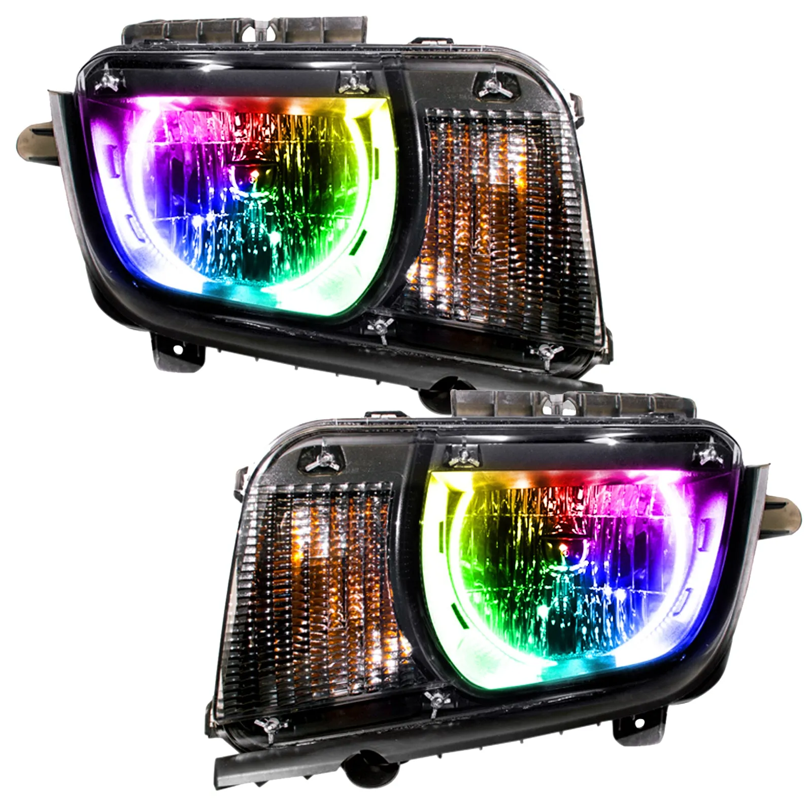 ORACLE Lighting 2010-2013 Chevrolet Camaro Non RS Pre-Assembled Headlights - Dynamic ColorSHIFT