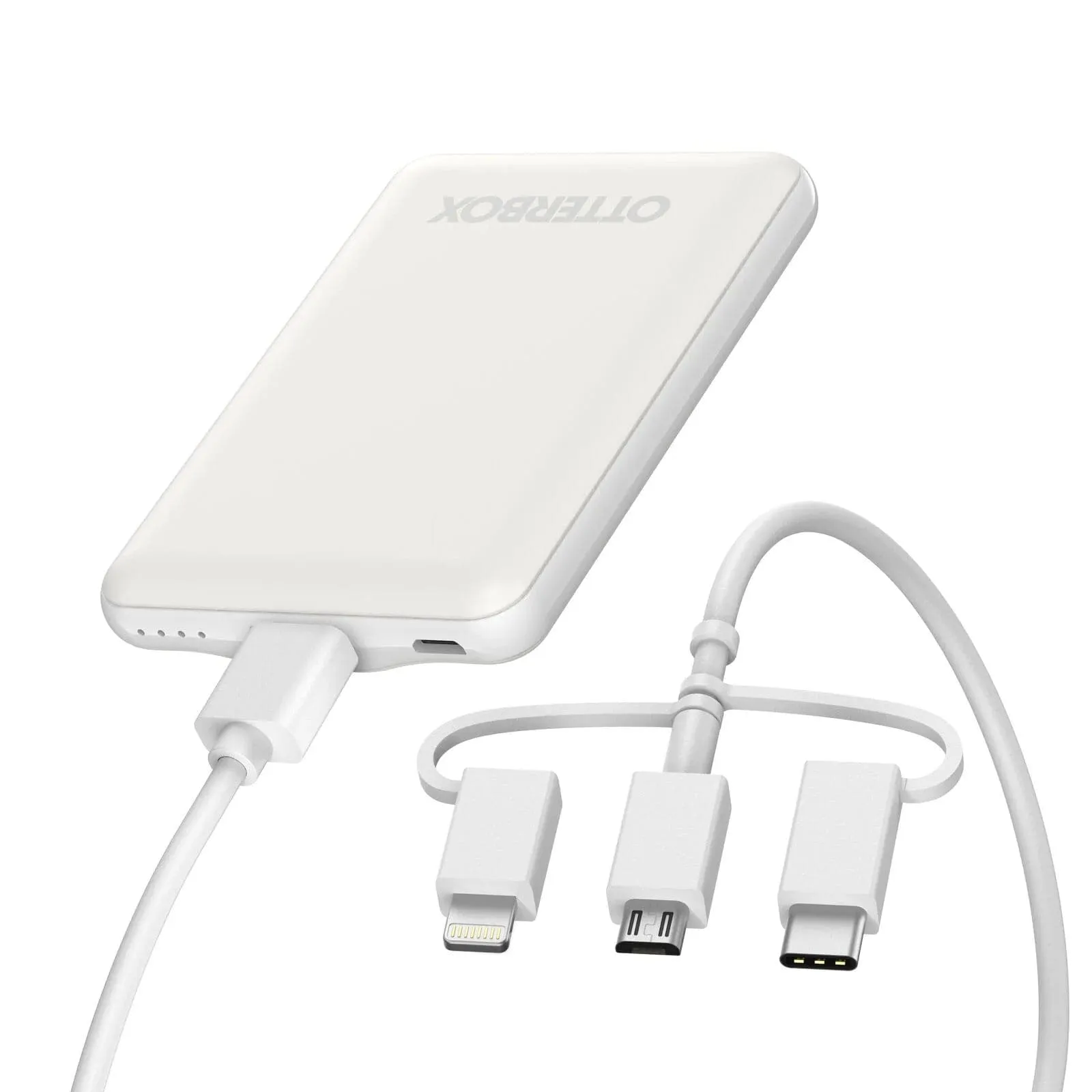 OtterBox 5000mAh 10W Power Bank with USB-A to Micro-USB / USB-C / Lightning 3-in-1 Cable