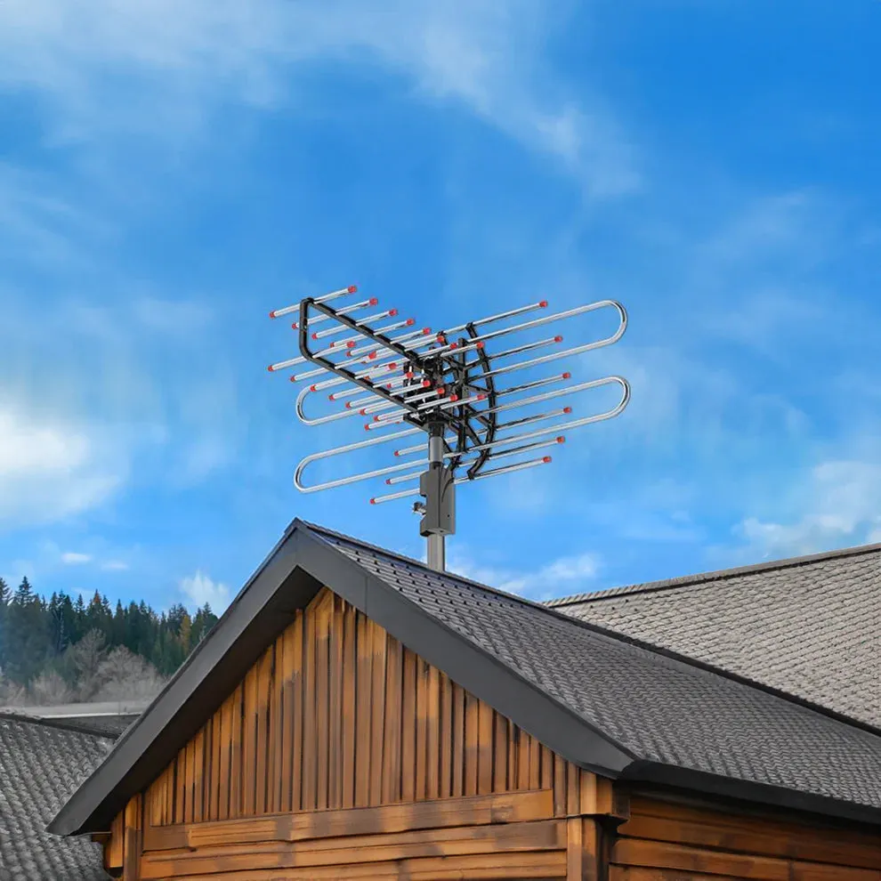Outdoor Long Range 500  Mile TV Antenna With UHF/VHF/FM Radio