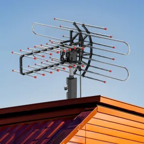Outdoor Long Range 500  Mile TV Antenna With UHF/VHF/FM Radio