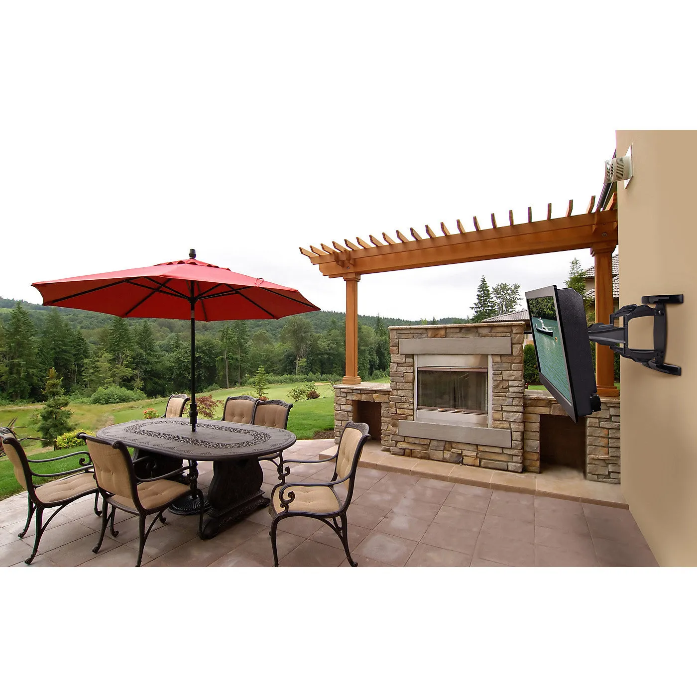 Peerless ESA763PU Corrosion-Resistant Articulating Wall Mount - Black