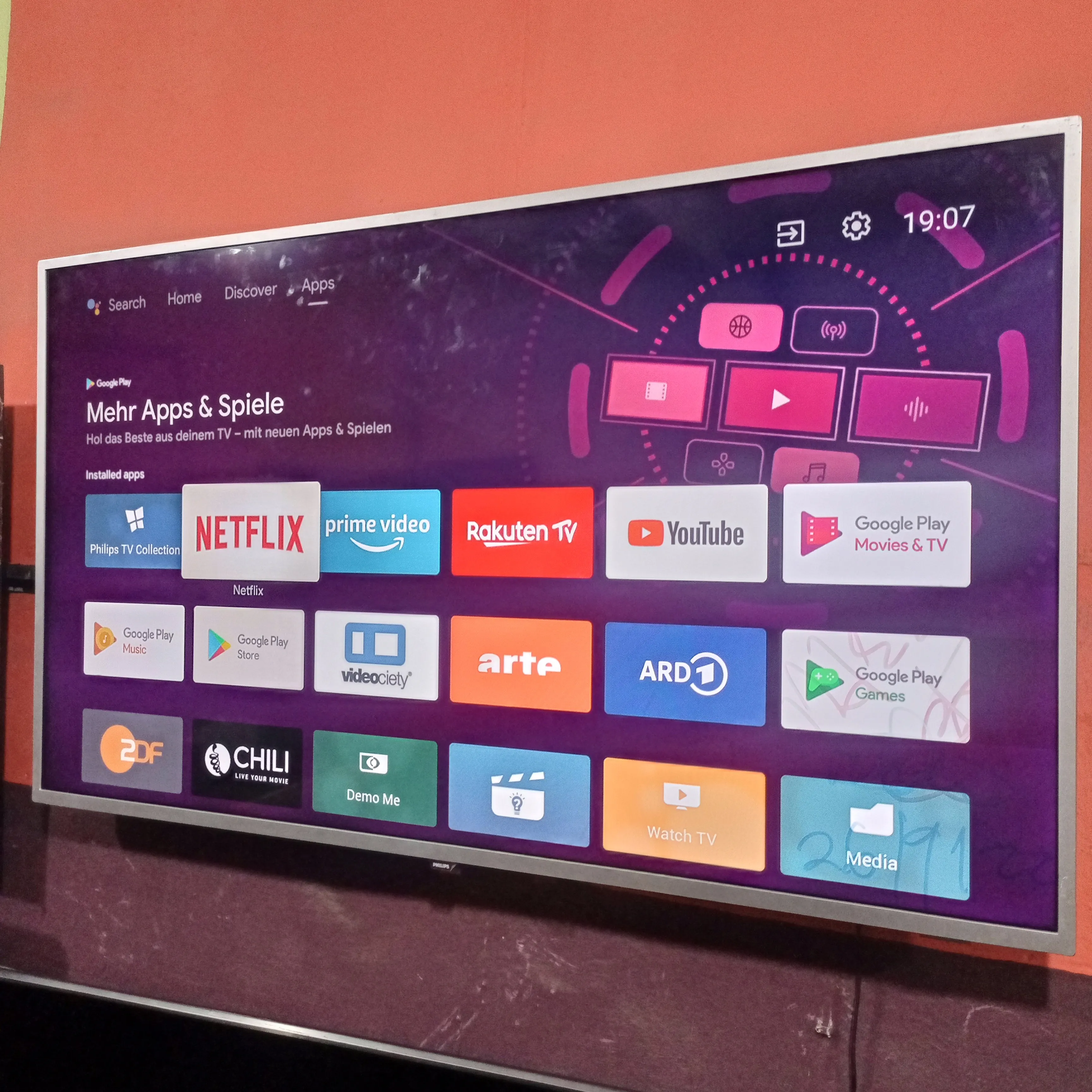 Philips 55 Inch 55PUS6551 Series Smart 4K UHD Android TV   Ambilight, WiFi & Bluetooth - Foreign Used