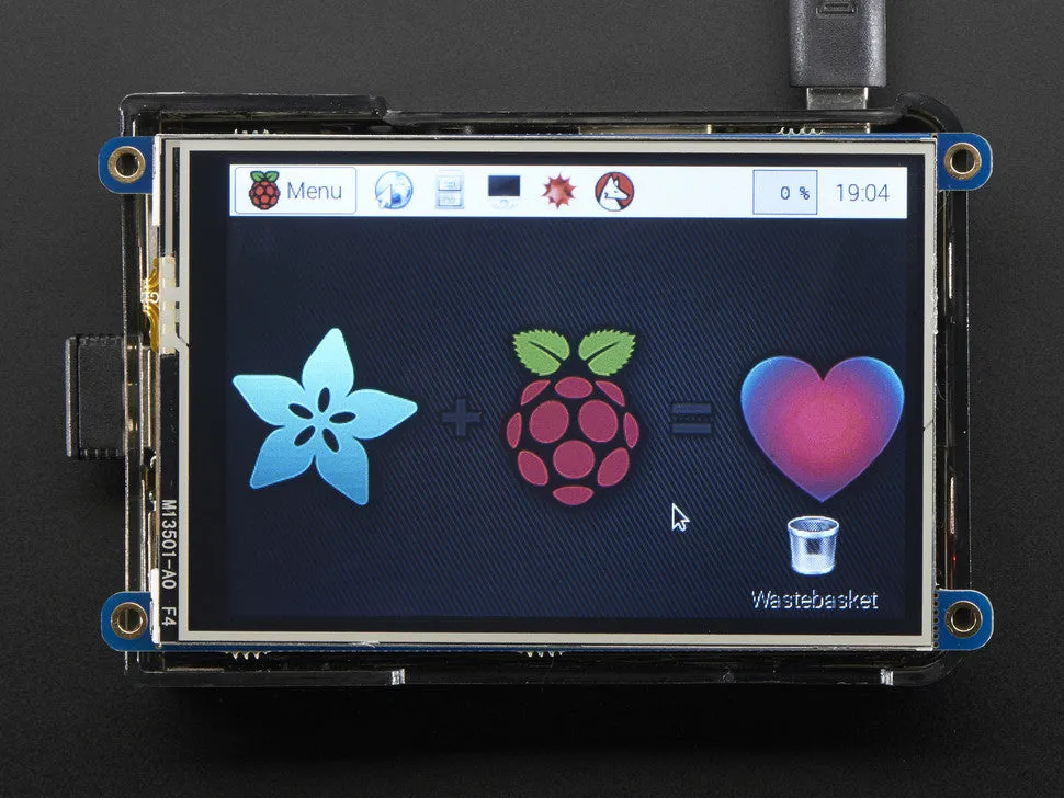 PiTFT Plus 480x320 3.5" TFT Touchscreen for Raspberry Pi