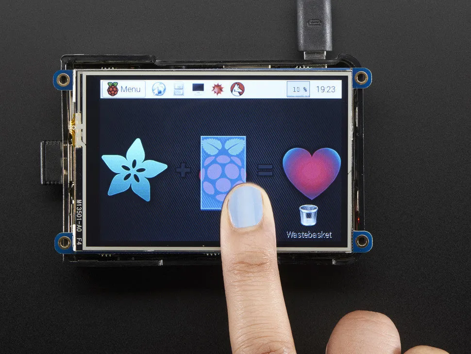 PiTFT Plus 480x320 3.5" TFT Touchscreen for Raspberry Pi