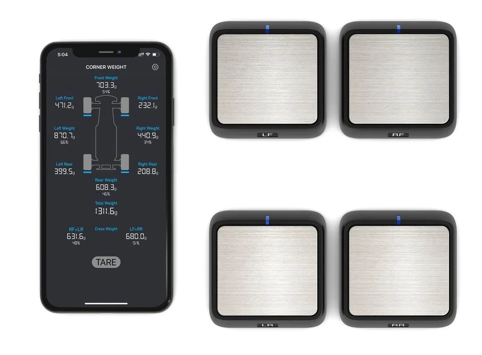 Power Hobby SCWS2000 Bluetooth RC Corner Weight Scale System