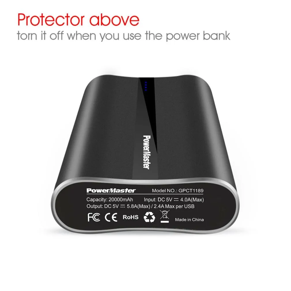 Power Master Portable Charger with USB Ports
