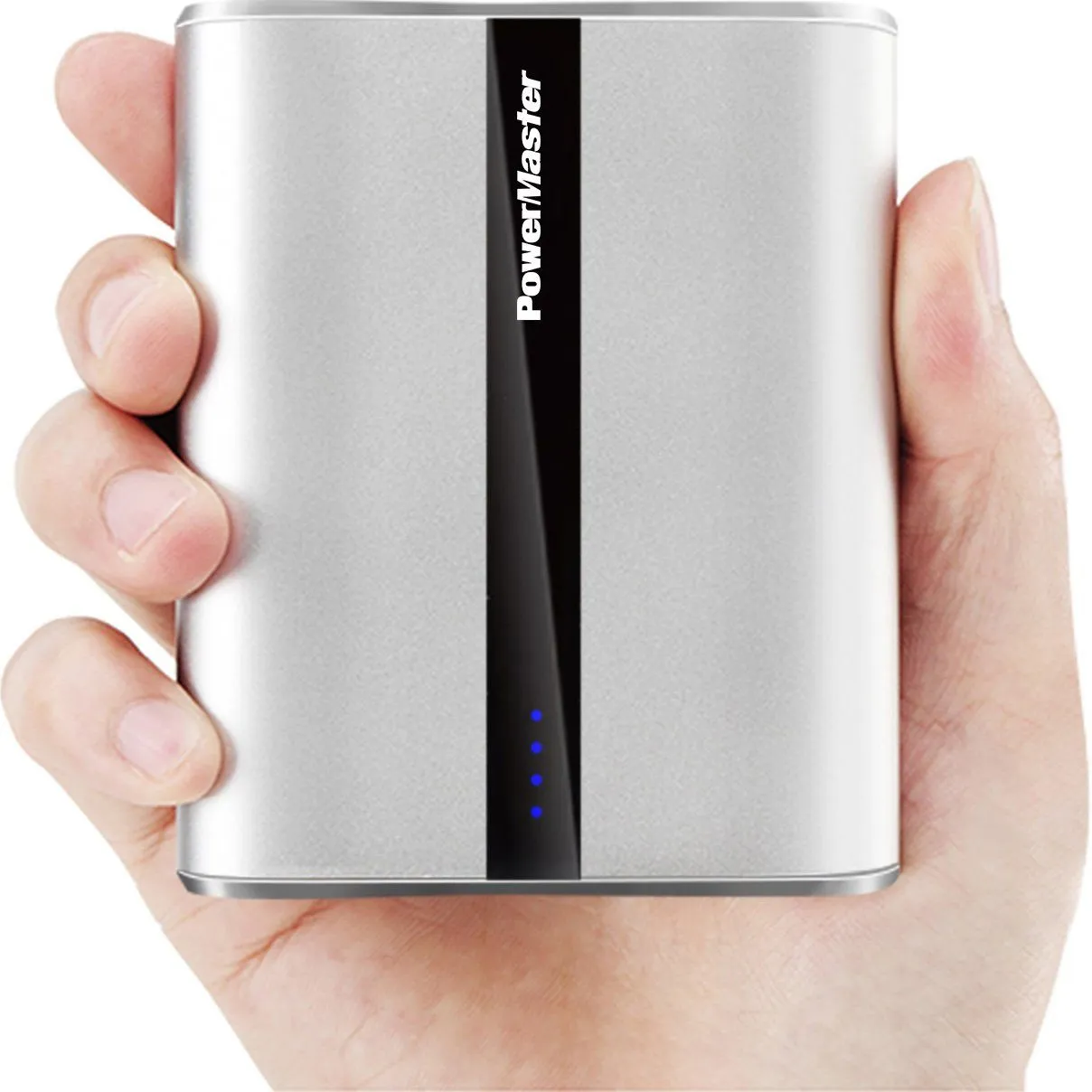 Powermaster 12000mAh Portable Charger with Dual USB Ports 3.1A Output