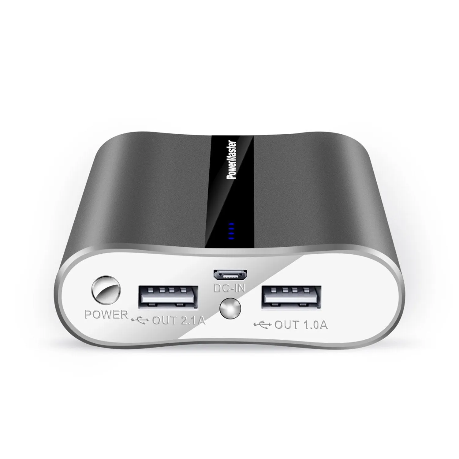 Powermaster 12000mAh Portable Charger with Dual USB Ports 3.1A Output