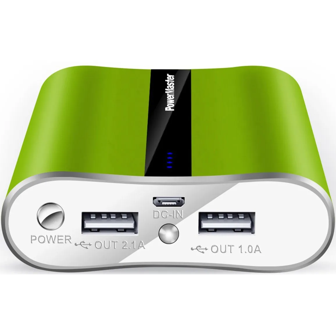 Powermaster 12000mAh Portable Charger with Dual USB Ports 3.1A Output