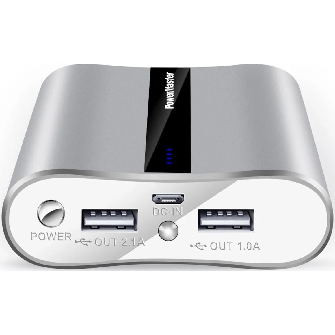 Powermaster 12000mAh Portable Charger with Dual USB Ports 3.1A Output