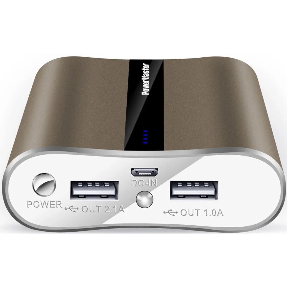 Powermaster 12000mAh Portable Charger with Dual USB Ports 3.1A Output