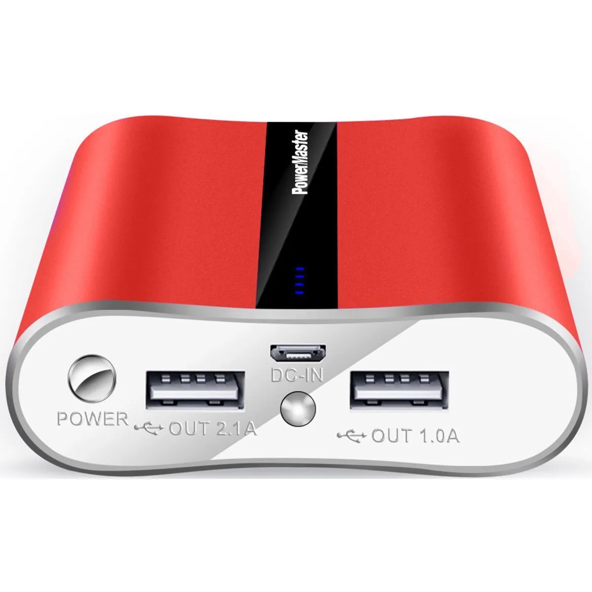 Powermaster 12000mAh Portable Charger with Dual USB Ports 3.1A Output