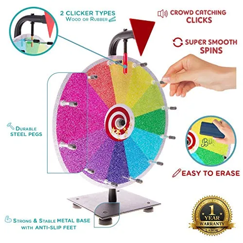 Prize Wheel Spinning Wheel for Prizes 11 Pcs