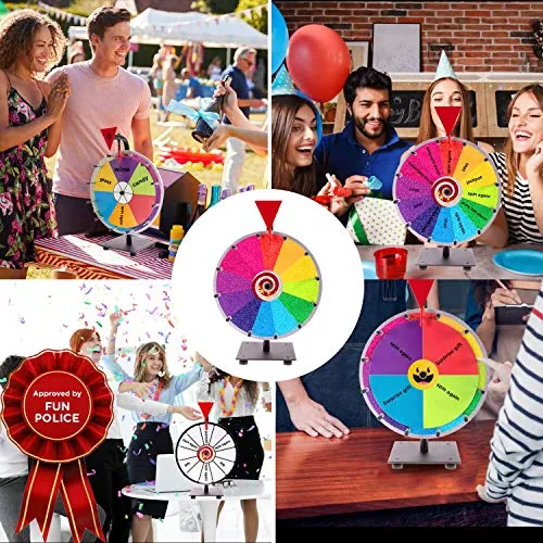 Prize Wheel Spinning Wheel for Prizes 11 Pcs