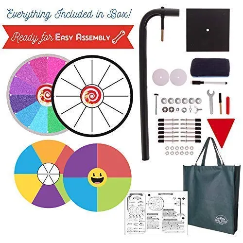 Prize Wheel Spinning Wheel for Prizes 11 Pcs