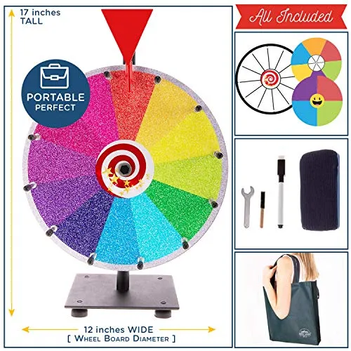 Prize Wheel Spinning Wheel for Prizes 11 Pcs