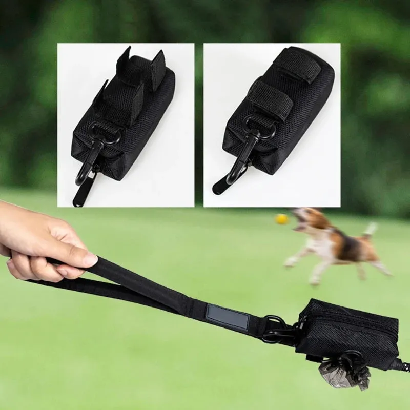 Protable Dog Poop Biodegradable Bag Dispenser Pouch Garbage Bags Organizer Pet Puppy Cat Pick Up Poop Bag Holder 090C